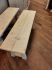 handgemaakte houten bank blank 120 cm