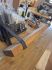 Industriële kapstok hout metaal 80 cm