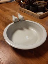 Vogeldrinkbak wit rond